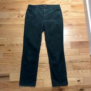 Straight Leg Talbots Forest Green Corduroys